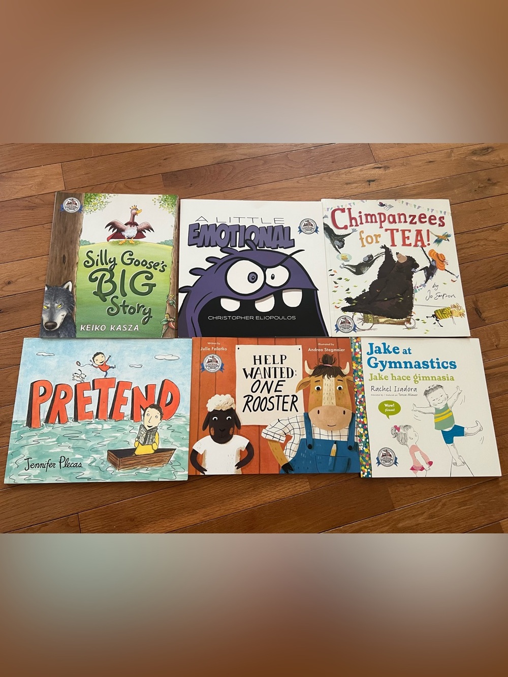 6 Dolly Parton Imagination Library Books.